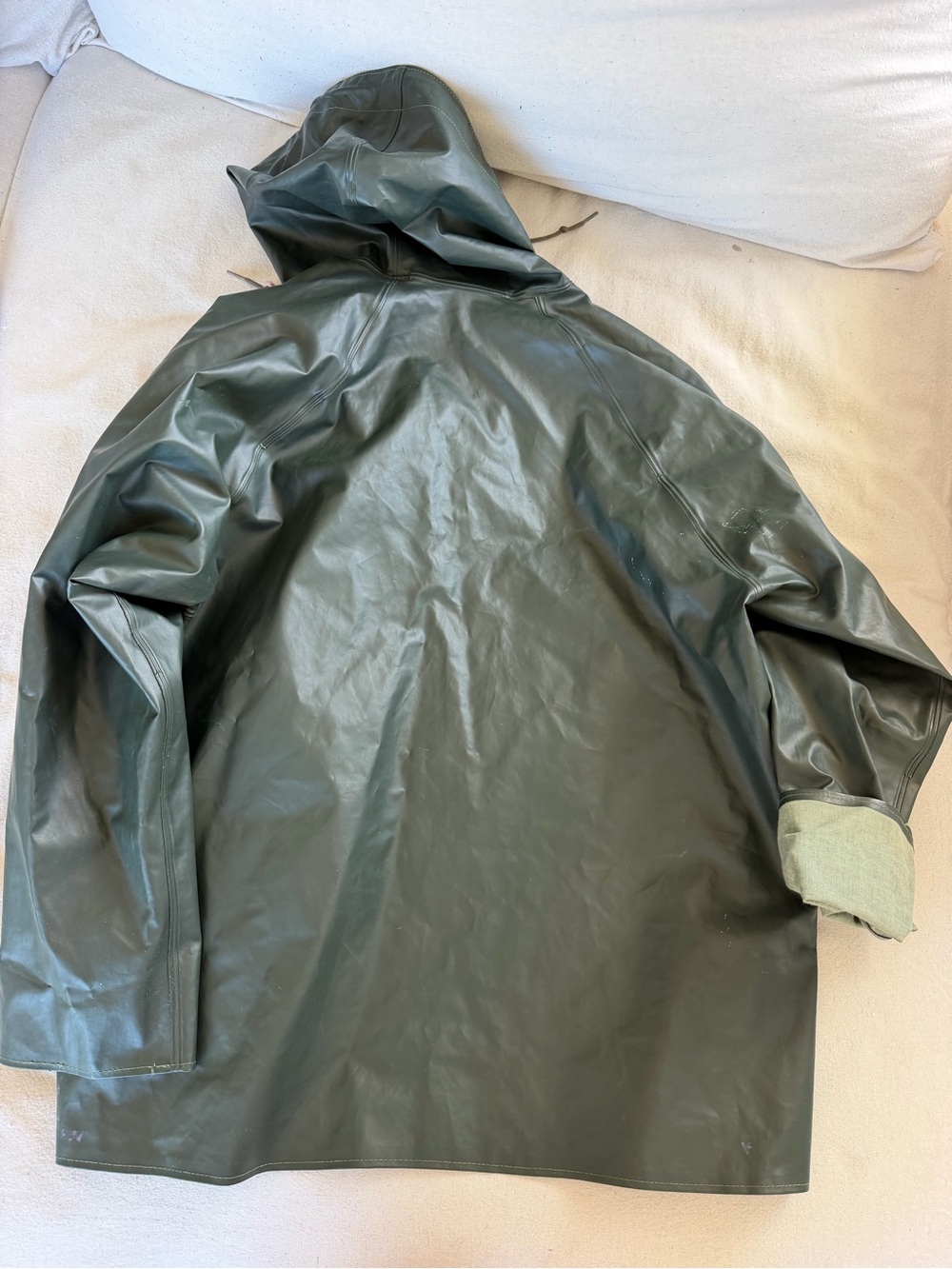 Vintage Helly Hansen Rubber Fisherman's Rain Coat - Picture 2 of 4